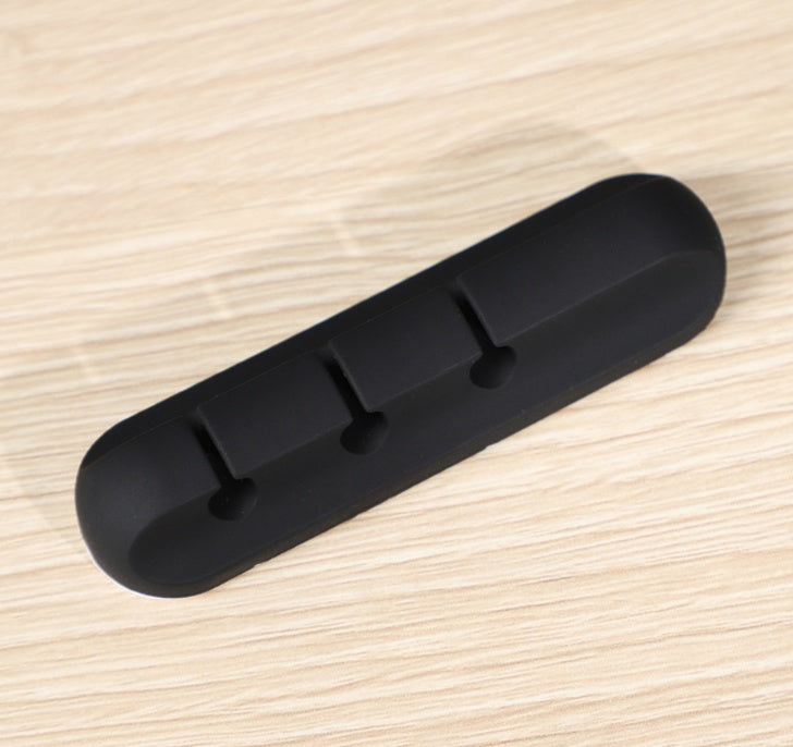 Silicone USB Cable Winder Desktop Cable Organizer Management Multipurpose Clips Cables Protector
