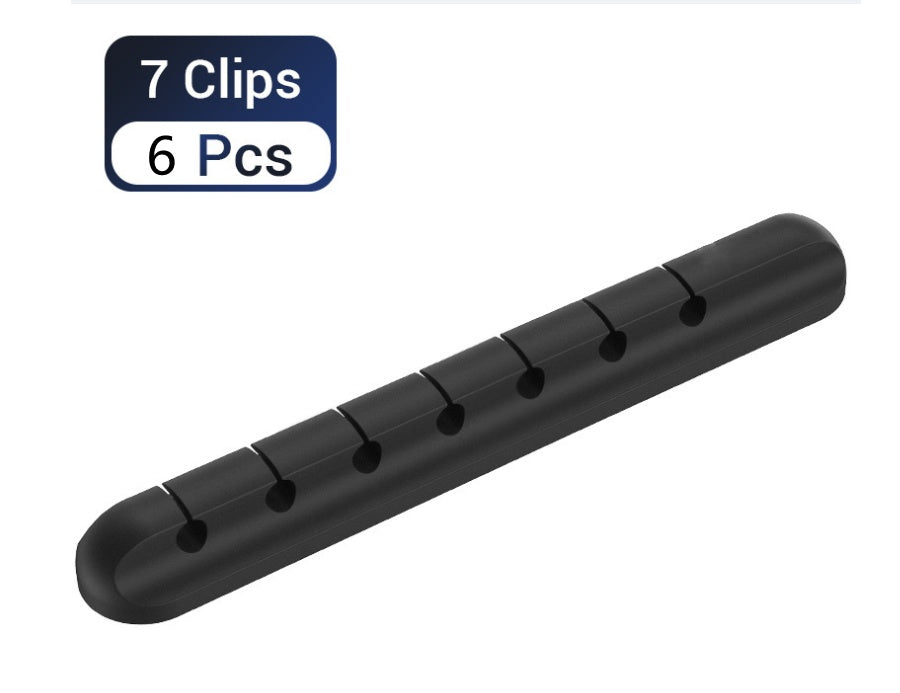 Silicone USB Cable Winder Desktop Cable Organizer Management Multipurpose Clips Cables Protector